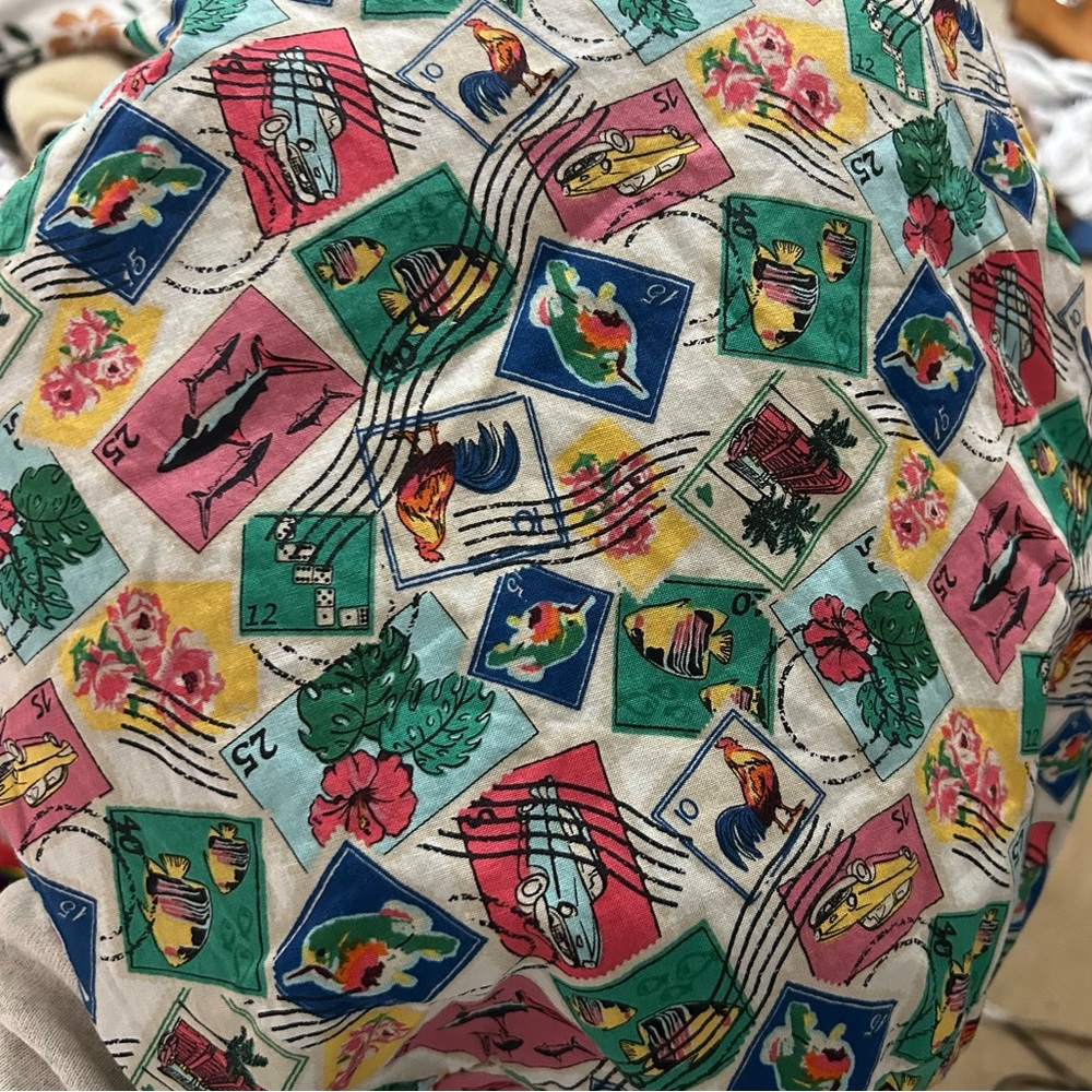 Vera Bradley Stamp Patterned Draw String Bag - image 3